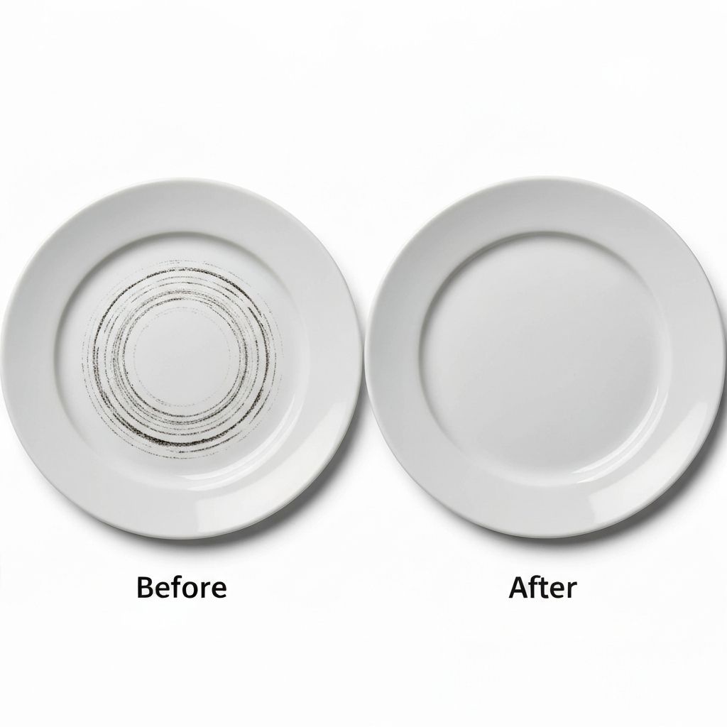Removing metal marks from Casafina stoneware